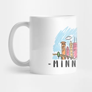 Minneapolis USA Skyline Mug